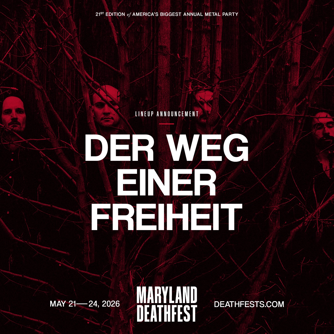 DER WEG EINER FREIHEIT at Maryland Deathfest 2026