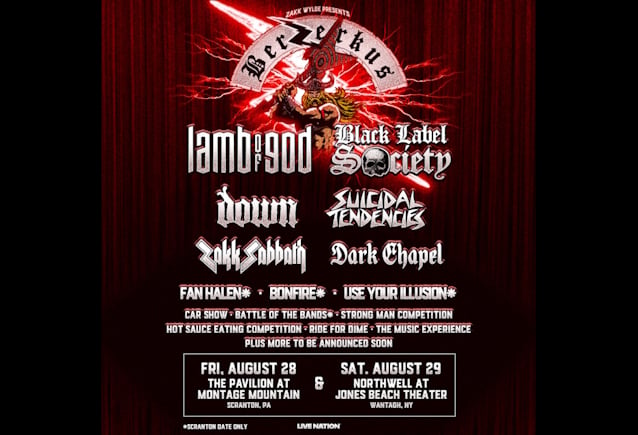 LAMB OF GOD To Headline BERZERKUS 2026 With BLACK LABEL SOCIETY, DOWN And SUICIDAL TENDENCIES