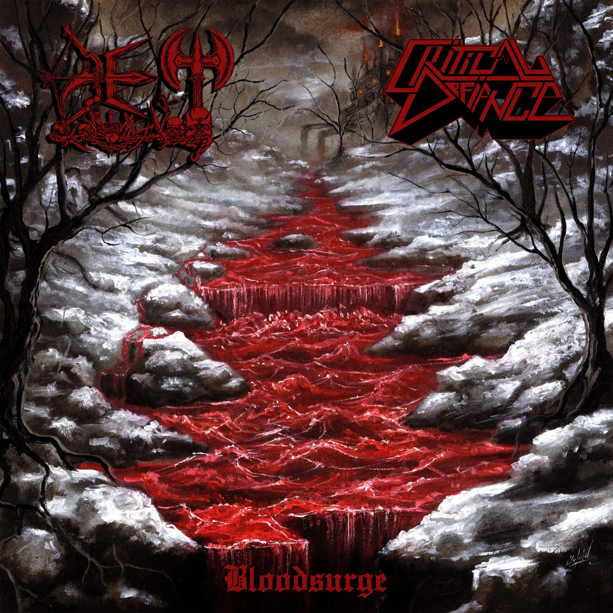 Finland's DET And Chile's CRITICAL DEFIANCE Join Forces On 'Bloodsurge' Split — CRITICAL DEFIANCE Premiere 'Kill Off'