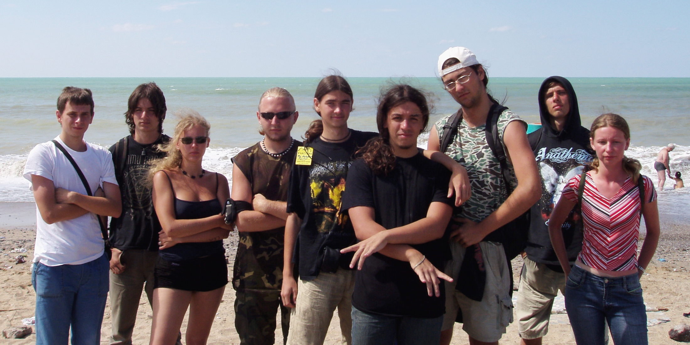 The MetalList crew at Metalhead's Mission festival, Crimea, 2005