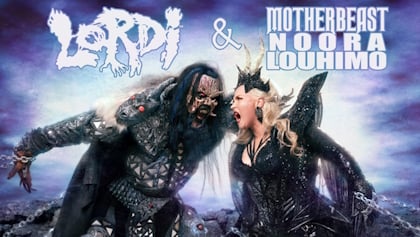 LORDI And Former BATTLE BEAST Singer NOORA LOUHIMO Drop Metal Version Of Johnny Logan's 'Hold Me Now'