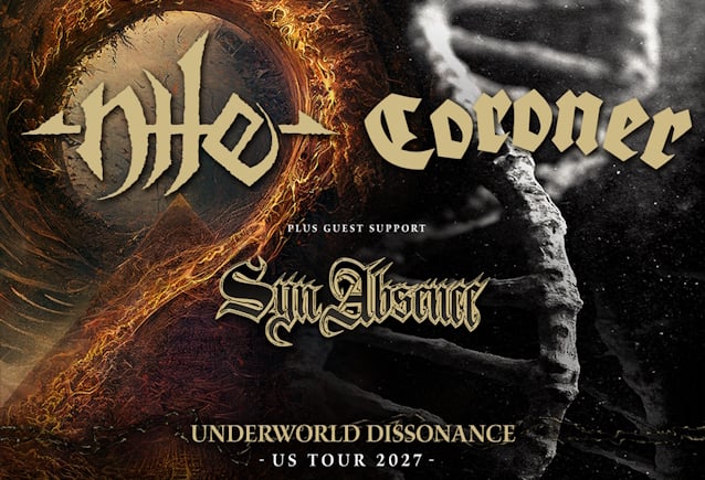 NILE And CORONER Take 'Underworld Dissonance' Across 31 American Stages — Two Headline Sets A Night