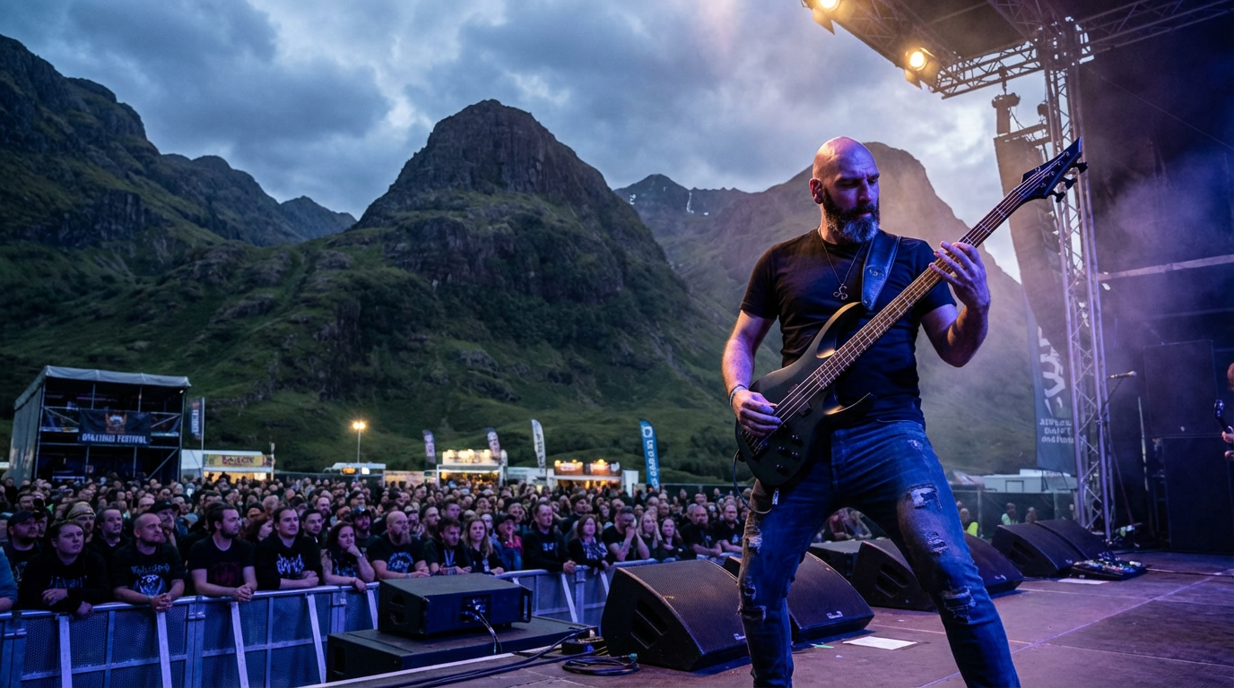 SAOR playing at Glencoe — Andy Marshall's dream concert location (AI generated)