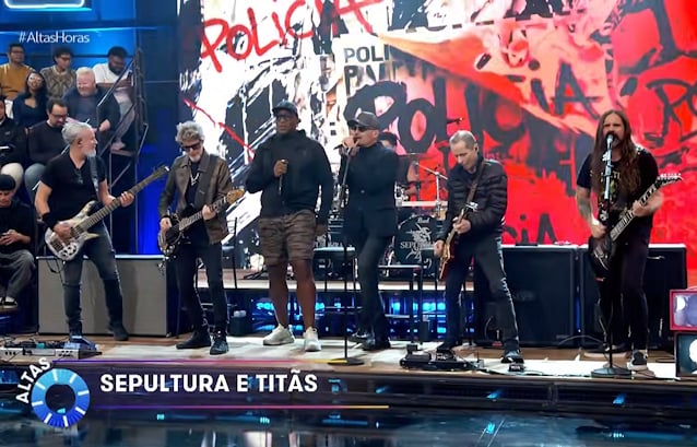 SEPULTURA Play 'Polícia' On Brazilian Prime Time With Members Of TITÃS — Seven Weeks Before The Last Show